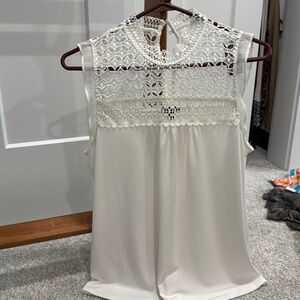 Lace detail tank
